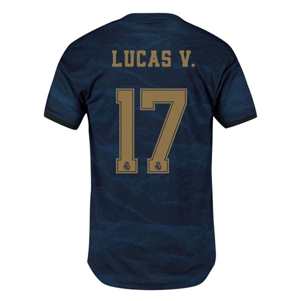 Camiseta Real Madrid NO.17 Lucas V. 2ª 2019/20 Azul